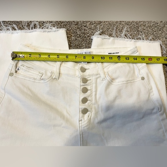 Judy Blue Cropped Wide Leg Jeans | High Rise Stretch Denim - Picture 10 of 10